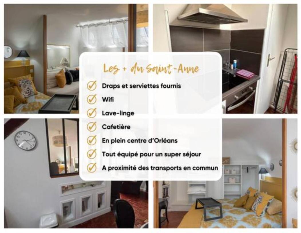 Le Sainte Anne *Studio* Apartment Orleans Bagian luar foto